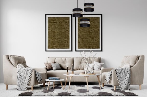 Lustră pe cablu CORAL 3xE27/60W/230V negru