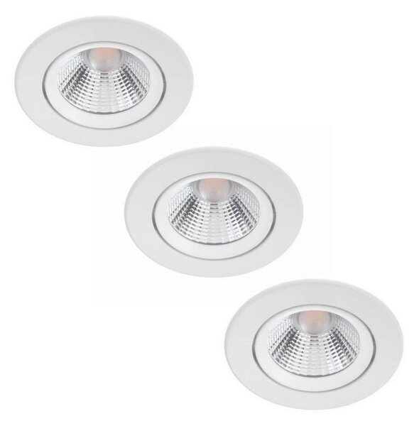 SET 3x plafonieră LED încastrată dimabilă DIVE LED/5W/230V 2700K Philips