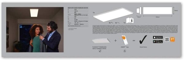 Ledvance - Lumină de tavan cu LED-uri Dimmer SMART + FRAMELESS LED/16W/230V Wi-Fi