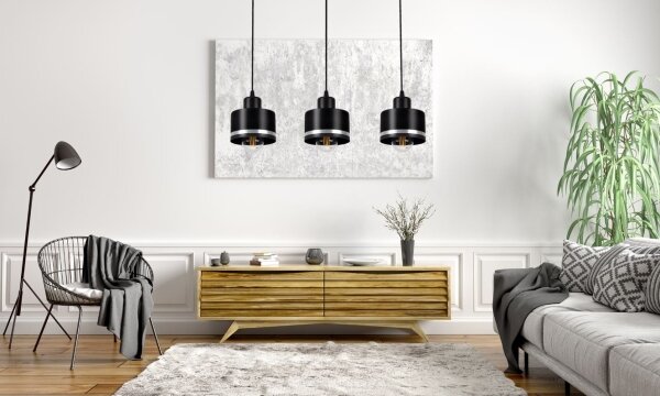 Lustră pe cablu BODO SILVER 3xE27/60W/230V