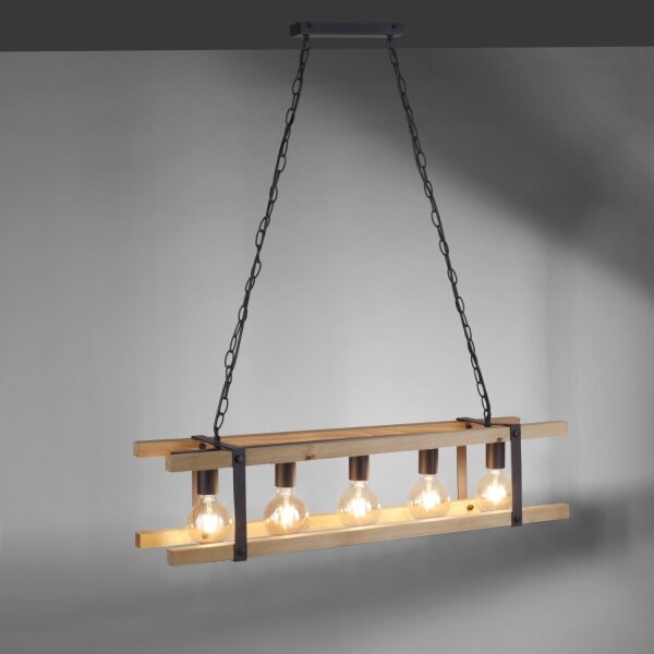 Leuchten Direkt 15685-79 - Lustră pe lanț EDITH 5xE27/60W/230V