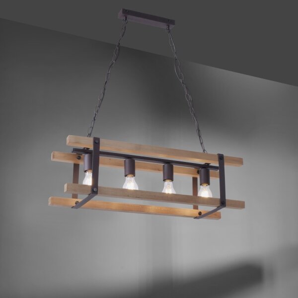 Leuchten Direkt 15684-79 - Lustră pe lanț EDITH 4xE27/60W/230V