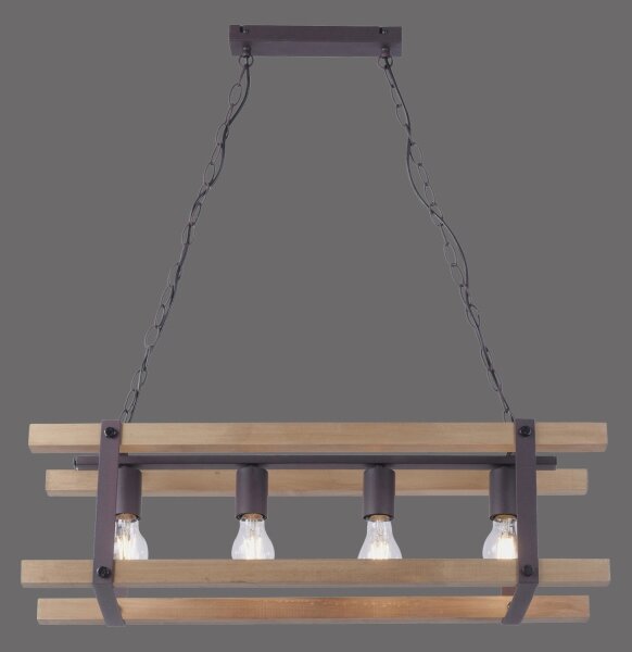 Leuchten Direkt 15684-79 - Lustră pe lanț EDITH 4xE27/60W/230V