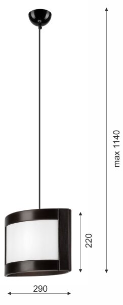 Lustră pe cablu ELODIE 1xE27/60W/230V