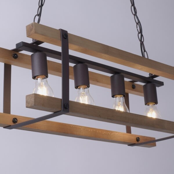 Leuchten Direkt 15684-79 - Lustră pe lanț EDITH 4xE27/60W/230V