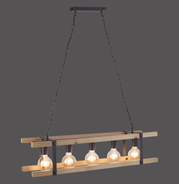 Leuchten Direkt 15685-79 - Lustră pe lanț EDITH 5xE27/60W/230V