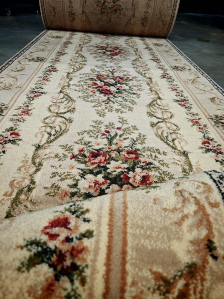 Travesa Hol, Model Clasic 535, Festonata, Latime 120 cm, Crem 120 x 200