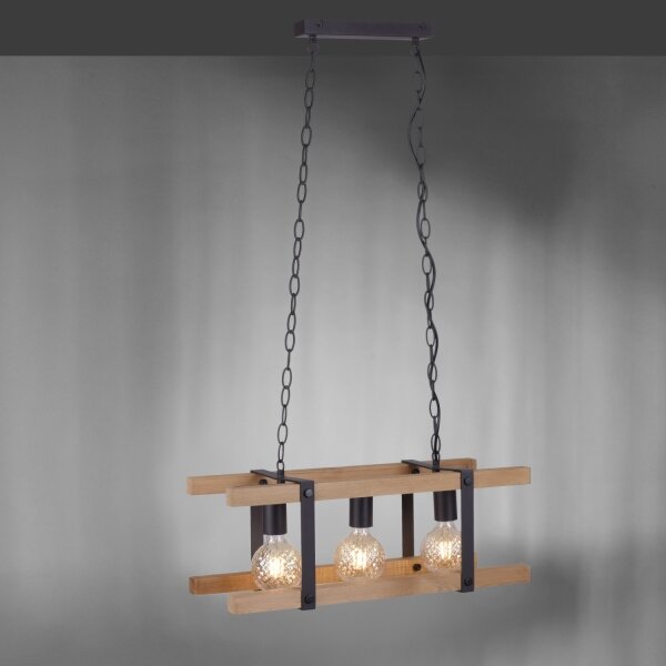 Leuchten Direkt 15683-79 - Lustră pe lanț EDITH 3xE27/60W/230V
