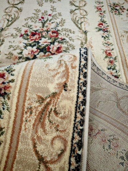 Travesa Hol, Model Clasic 535, Festonata, Latime 120 cm, Crem 120 x 200