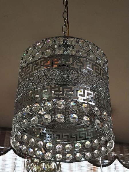 Lustră de cristal pe lanț 1xE27/60W/230V