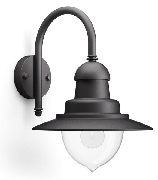 Philips 01652/30/PN - Aplică perete exterior RAINDROP 1xE27/60W/230V IP44
