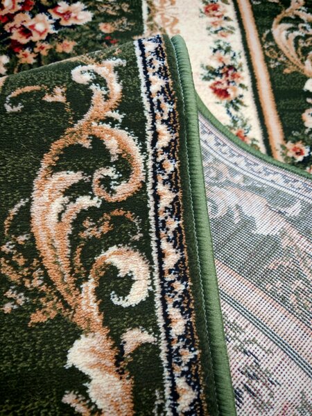 Travesa Hol, Model Clasic 535 310, Festonata, Latime 120 cm, Verde 120 x 200