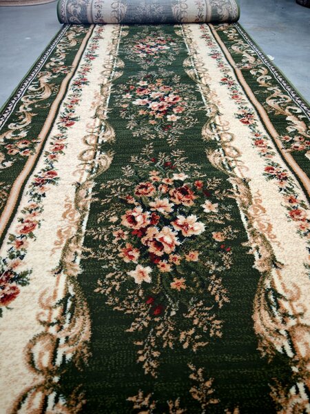 Travesa Hol, Model Clasic 535 310, Festonata, Latime 120 cm, Verde 120 x 200