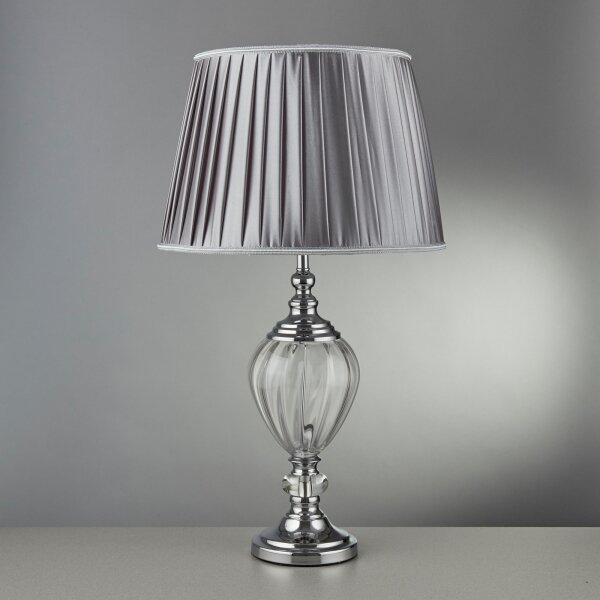 Searchlight EU3721CL - Lampă de masă GREYSON 1xE27/60W/230V