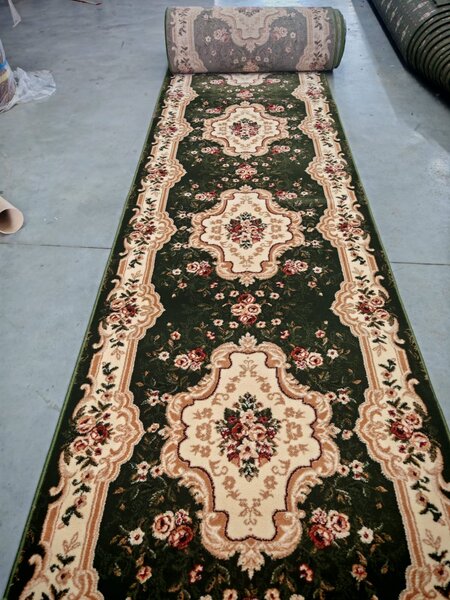 Model Lotos 570 310,Traversa Latime 120 cm, Verde Dreptunghi, 120 x 700