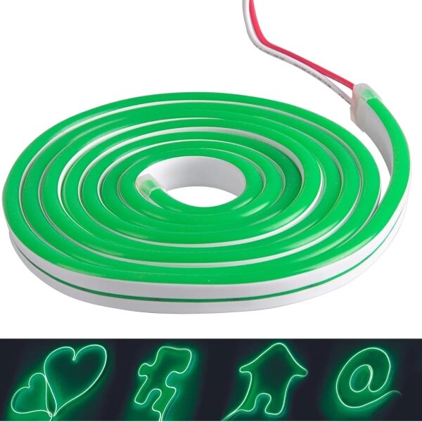 Banda LED NEON 5m LED/30W/24V verde IP65