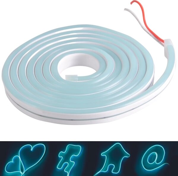 Benzi LED NEON 2 m LED/17W/12V IP65 albastru