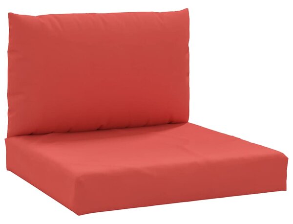 Perne pentru canapea din paleți, 2 buc., roșu, textil