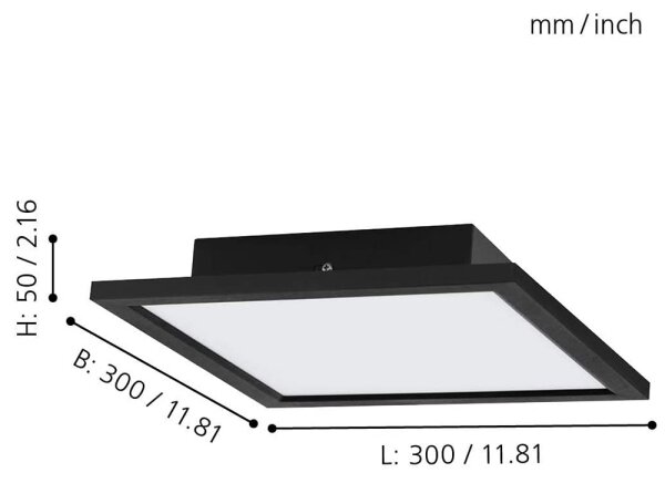 Eglo 99415 - SALOBRENA-C plafonieră LED RGB dimabilă LED/16W/230V + telecomandă