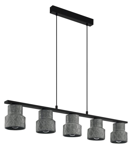 Eglo 39855 - Lustră HILCOTT suspendată pe cablu, 5xE27/40W/230V