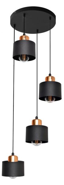 Lustră pe lanț EDISON 4xE27/15W/230V