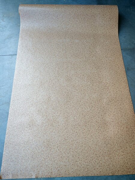 Covorul PVC linoleum Sare si Piper, Latimi 2 m, Bej 200 x 200