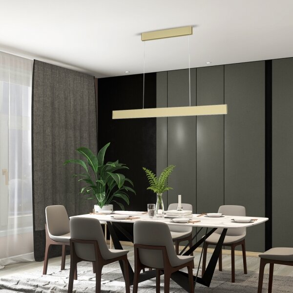 Lustră LED pe cablu LISTON aurie LED/18W/230V ZigBee Immax Neo 07128L + telecomandă Tuya