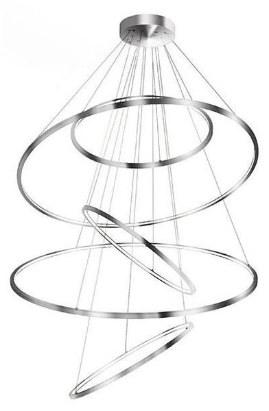Azzardo AZ3417 - Lustră LED dimabilă pe cablu WHEEL LED/190W/230V crom lucios