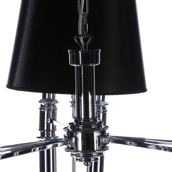 Azzardo AZ1344 - Lustră pe lanț DIABLO 6xE14/11W/230V negru