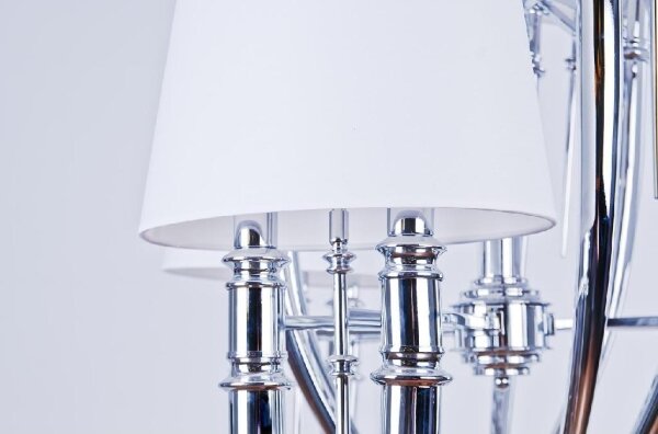 Azzardo AZ1389 - Lustră pe lanț DIABLO 12xE14/11W/230V alb