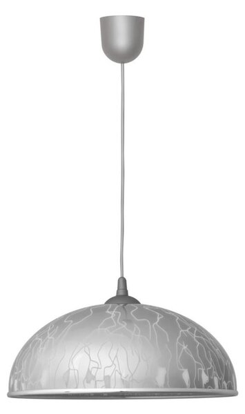 Lustră pe lanț CIRCLE 1xE27/15W/230V gri