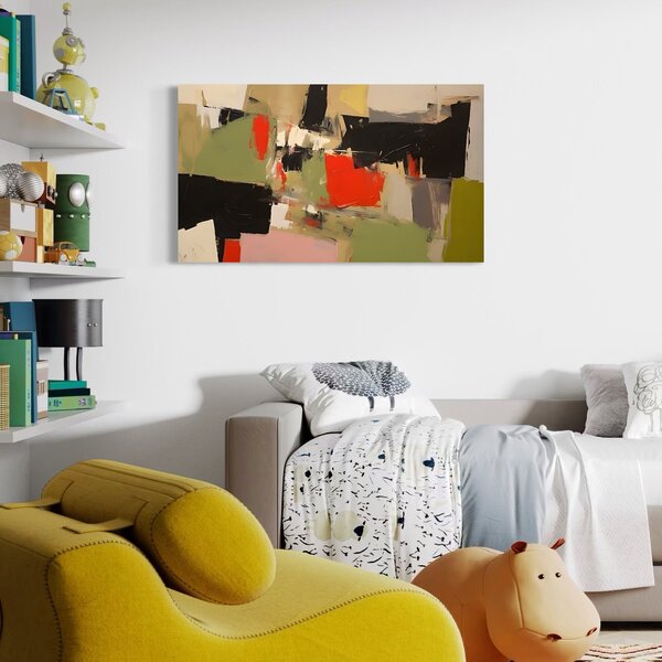 Tablou Canvas Premium LuxCanva® C1888, Culori Abstracte , Living Room, Culori Vibrante