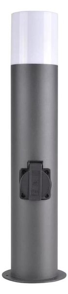 Lampă exterior DALLAS 1xE27/12W/230V IP44 cu priză, antracit