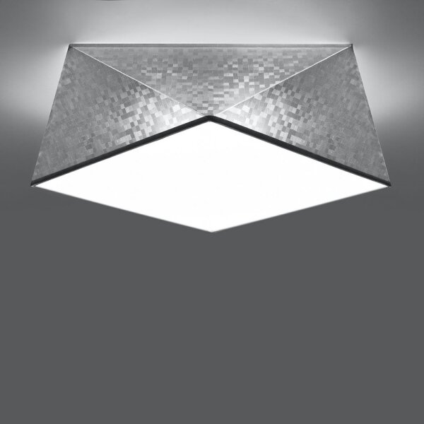 Plafonieră HEXA 2xE27/60W/230V argintie
