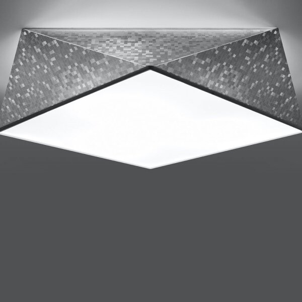 Plafonieră HEXA 3xE27/60W/230V argintie