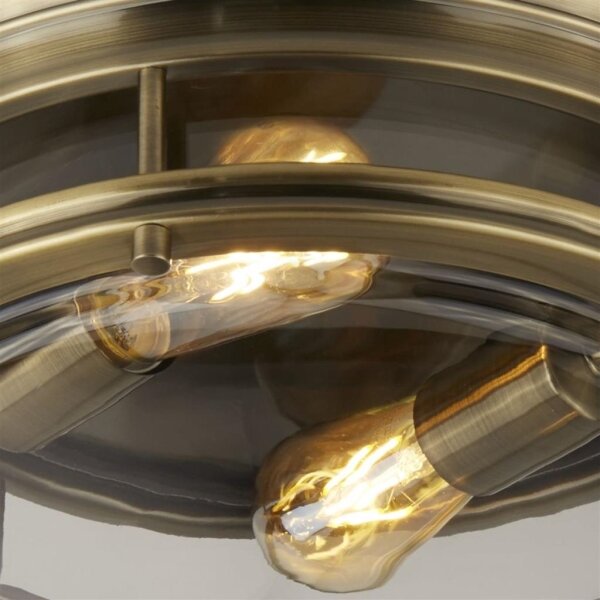 Searchlight 5182AB - Plafonieră EDINBURGH I 2xE27/40W/230V bronz