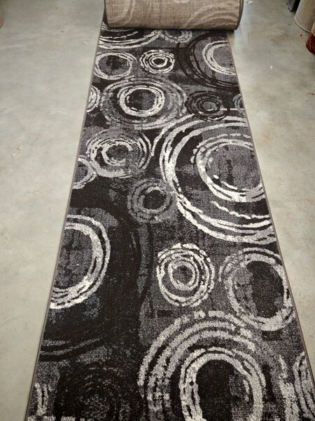 Model Mira 24010 196, Traversa festonata Latime 60 cm , Gri 60 x 500
