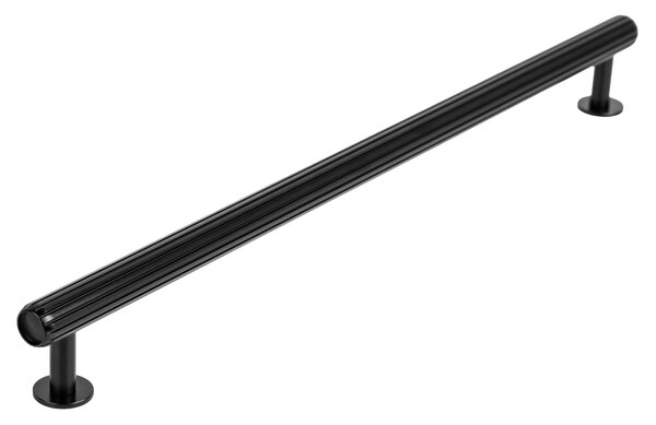 Maner pentru mobila Rille, finisaj negru periat, L 350 mm