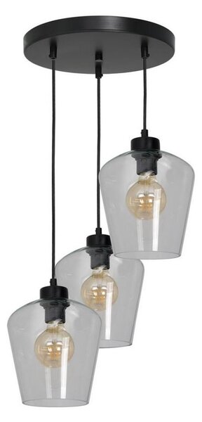 Lustră pe cablu SANTIAGO 3xE27/60W/230V transparent