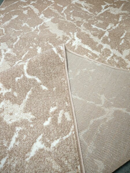 Model Cappuccino 16132 112, Traversa Crem Maro, Festonata, Latime 80 cm 80 x 300