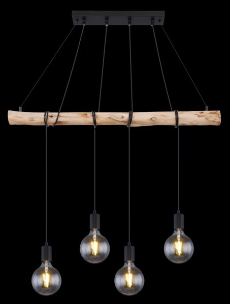 Lustră pe cablu Globo 15439-4 AUSTON 4xE27/60W/230V