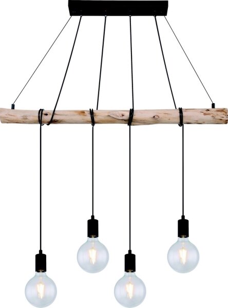 Lustră pe cablu Globo 15439-4 AUSTON 4xE27/60W/230V
