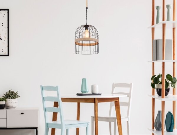 Lustră pe lanț Globo 15677H1 HALIA 1xE27/60W/230V