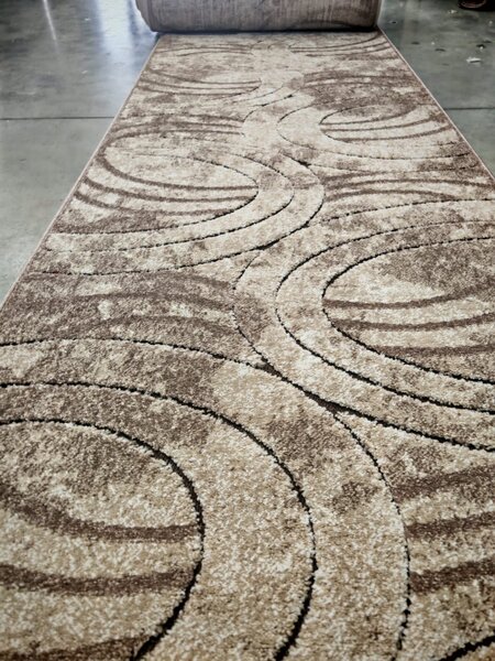 Model Fashion 32006 120, Traversa festonata, Crem Maro Latime 60 cm 60 x 300