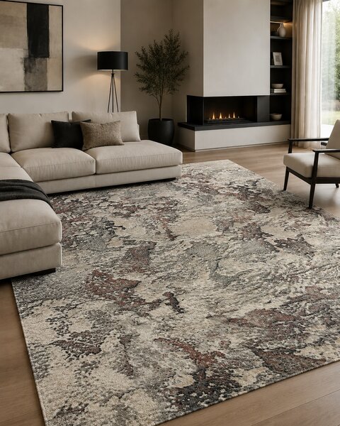 Covor Sufragerie Dormitor, Model Anny 33020 192, Gri Maro 155x230