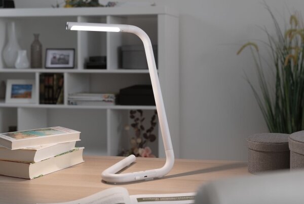 Paulmann 95423 - Lampă de birou LED 4,5W cu touch, dimabilă, FLEXLINK 5V/USB alb