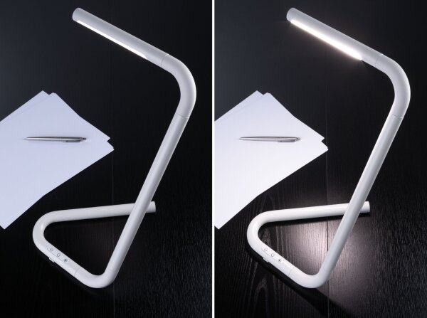 Paulmann 95423 - Lampă de birou LED 4,5W cu touch, dimabilă, FLEXLINK 5V/USB alb