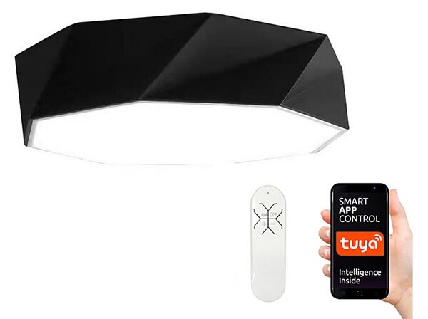 Plafonieră LED SMART DIAMANTE LED/43W/230V 60 cm Immax NEO 07130-B60 + telecomandă