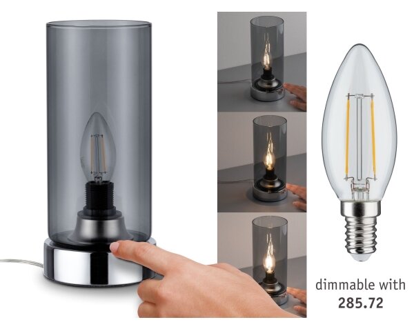 Paulmann 77056 - Lampă de masă PINJA 1xE14/40W, 230V cu touch