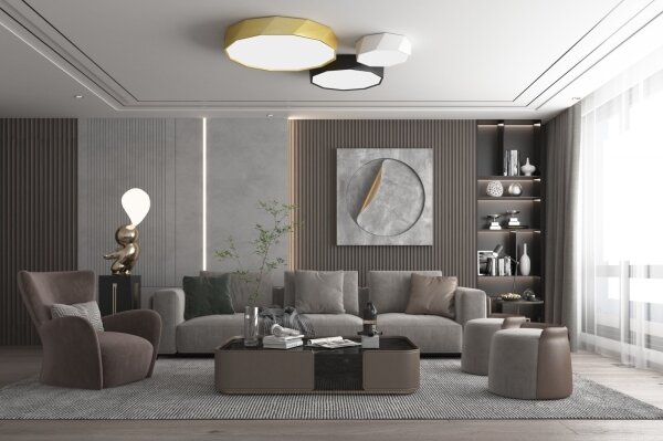 Plafonieră LED SMART DIAMANTE LED/43W/230V 60 cm Immax NEO 07130-B60 + telecomandă
